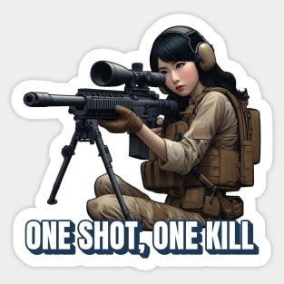 Sniper Girl Sticker